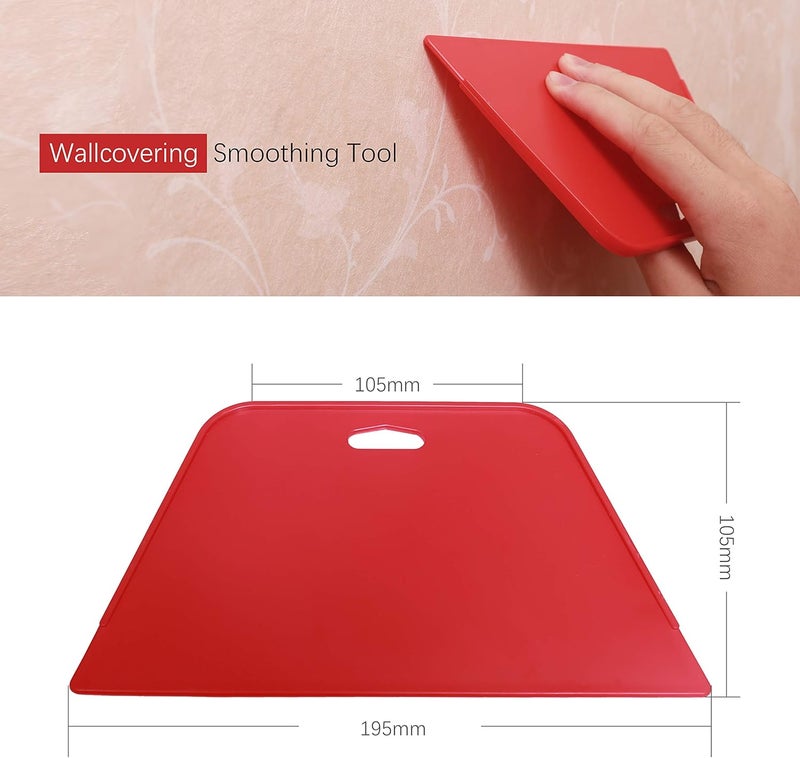 Grajar Wallpaper Smoothing Tool Kit for Contact Paper Peel and Stick Wallpaper Car Wrap Vinyl Window Tint Glass Film - Image 4